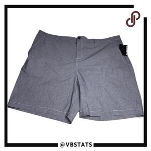 Winston Men's Houndstooth Chino Shorts Black White Size 46‎ NWT